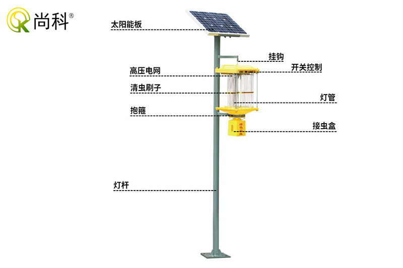 带你认识一下太阳能杀虫灯配件